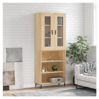 vidaXL Skříň highboard dub sonoma 69,5 x 34 x 180 cm kompozitní dřevo