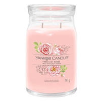 YANKEE CANDLE Signature sklo 2 knoty Fresh Cut Roses 567 g