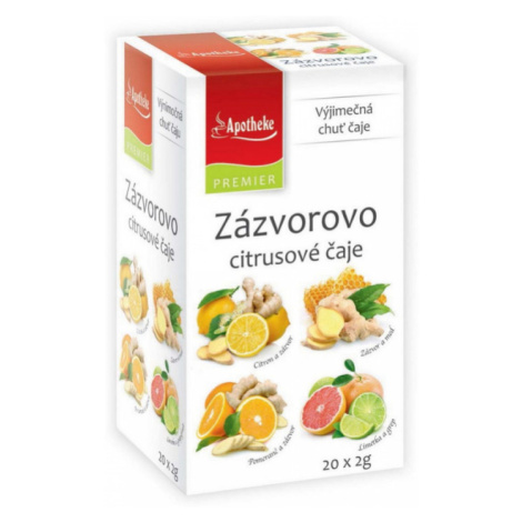 Apotheke Zázvorovo citrusové čaje 4v1 nálevové sáčky 20x2 g