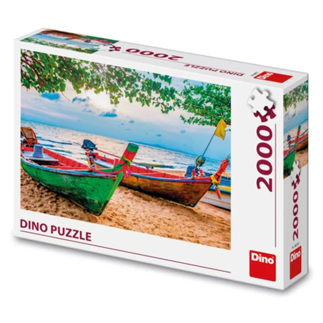 Puzzle 2000 Rybářské loďky Dino