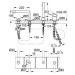 Vanová páková baterie Grohe Concetto 19576002 s rozetami / okrajová / 4-otvorová / keramická kar