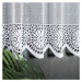 Dekorační metrážová vitrážová záclona NELLA bílá výška 90 cm MyBestHome Cena záclony je uvedena 
