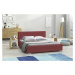 Eka Čalouněná postel SWIFT - Kronos 140x200 cm Barva látky: Azurová (13), Úložný prostor: S kovo