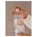 EQUA Mismatch Lava 750 ml designová luxusní ekologická skleněná lahev na pití s obalem z umělé k