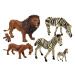mamido  Zvířátka safari sada 7 kusů lvi a zebry