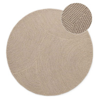 Béžový ručně tkaný vlněný kulatý koberec ø 200 cm Eleni Light Beige – Hanse Home