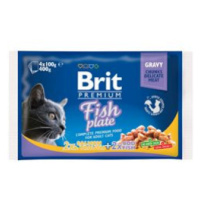 Brit Premium Cat kapsa Fish Plate 4x100g