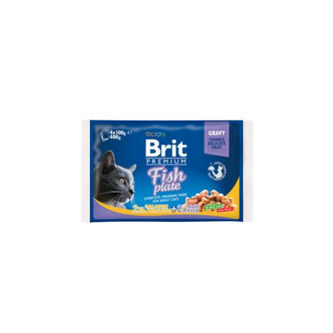 Brit Premium Cat Delicate Fillets in Gravy Cod fish, Salmon and Trout 4 x 100 g