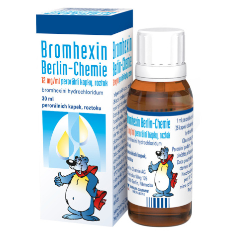 Bromhexin 12 mg, roztok 30 ml