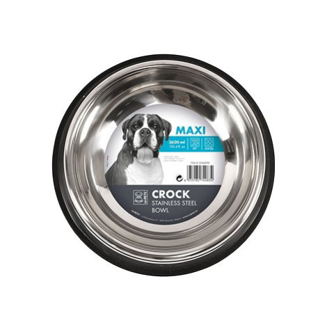 M-Pets Crock Miska nerezová s gumou Maxi 3,62 l