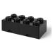 Lego® úložný box 250x502x181 se šuplíky černý