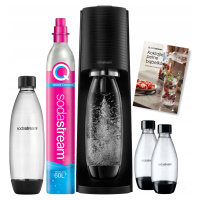 Saturátor SodaStream Terra černý lahve Bonus