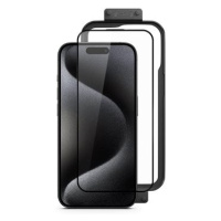 UNUM SapphireShield 3D ochranné sklo s instalačním rámečkem iPhone 15 Plus/16 Plus