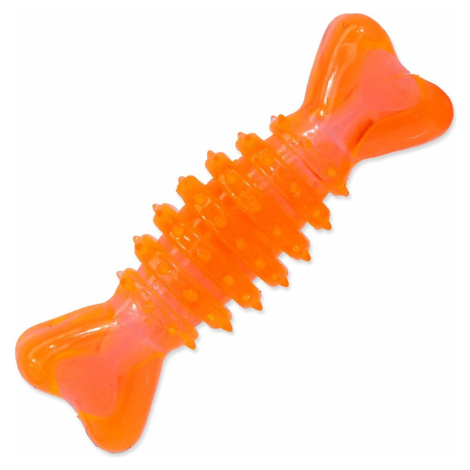 Hračka Dog Fantasy Kost válec gumová oranžová 12cm