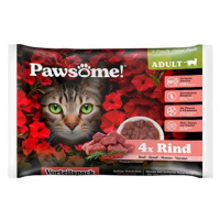 Pawsome! Adult s hovězím masem Multipack 4x85 g