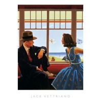 Umělecký tisk Jack Vettriano - Edith and the kingpin, Jack Vettriano, (40 x 50 cm)