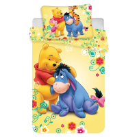 Bavlněné dětské povlečení do postýlky 100x135 cm Winnie-the-Pooh – Jerry Fabrics