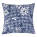 BELLATEX DITA polštářek 45 × 45cm 55/410 - modrá kostička s květem