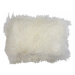 Polštář bílá ovčí kůže kudrnatý dlouhý chlup Curly white - 35*50*10cm