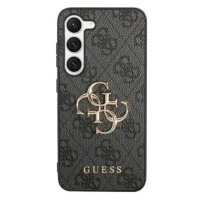 Guess hard silikonový kryt Samsung Galaxy S24 PLUS black 4G Big Metal Logo