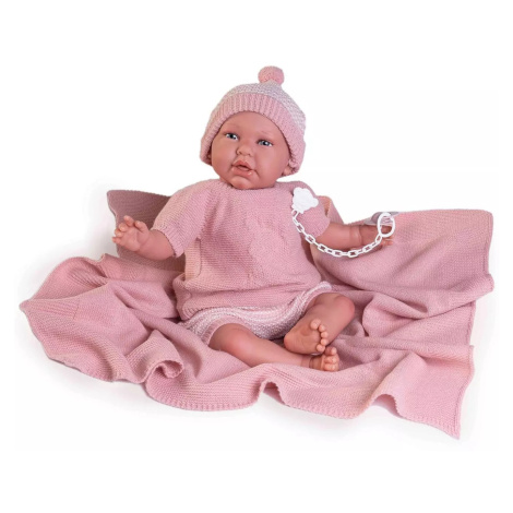 Antonio Juan 81055 Můj první REBORN DANIELA - realistická panenka miminko s měkkým látkovým těle