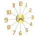 Nástěnné hodiny kovové 50 cm zlaté