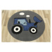 Dětský koberec Luna Kids 534457/94911 Traktor, modrý