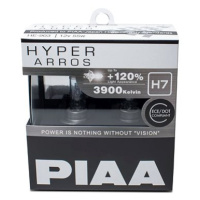 PIAA Hyper Arros 3900K H7 - o 120 procent vyšší svítivost, zvýšený jas