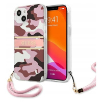 Guess GUHCP13MKCABPI iPhone 13 6,1 růžová/pink hardcase Camo Strap Collect