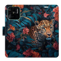 iSaprio Flip pouzdro Flower Jaguar 02 pro Xiaomi Redmi 10C