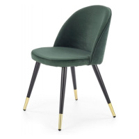 Jídelní židle TOPEKA –⁠ kov/látka, zelená