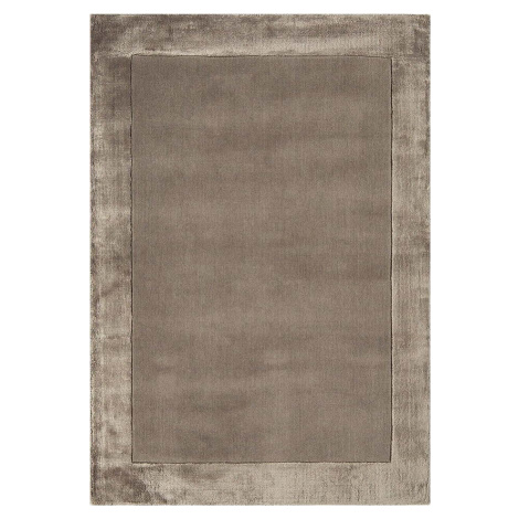 Hnědý ručně tkaný koberec s příměsí vlny 160x230 cm Ascot – Asiatic Carpets