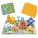 Dřevěná sada VIGA City Building Blocks Board Figurky