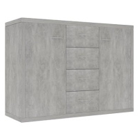 Příborník betonově šedý 88 x 30 x 65 cm dřevotříska