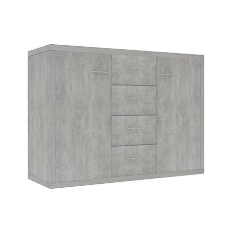 Příborník betonově šedý 88 x 30 x 65 cm dřevotříska SHUMEE