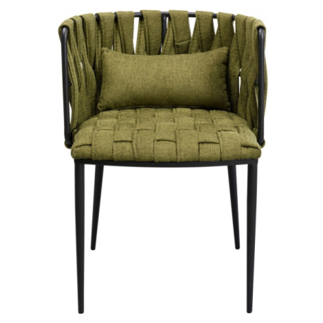 KARE Design Židle Saluti tmavě zelená