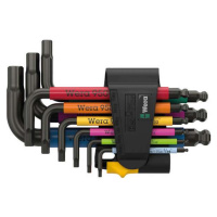 Wera 022641 Zástrčné klíče inbus 950/9 Hex-Plus Multicolour Imperial 3, palcové, BlackLase