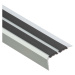 Schodový profil s gumou LSS ZG 1,0 C0 stříbrny