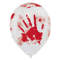 Amscan Sada latexových balónů - Krvavé otisky 6 ks