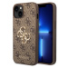 Guess PU 4G Metal Logo kryt iPhone 15 Plus hnědý