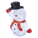 EMOS LED vánoční sněhulák s kloboukem, 36 cm, venkovní i vnitřní, studená bílá, časovač DCFC18