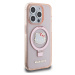 Hello Kitty IML Ringstand Glitter Kitty Head Logo MagSafe kryt iPhone 15 Pro růžový