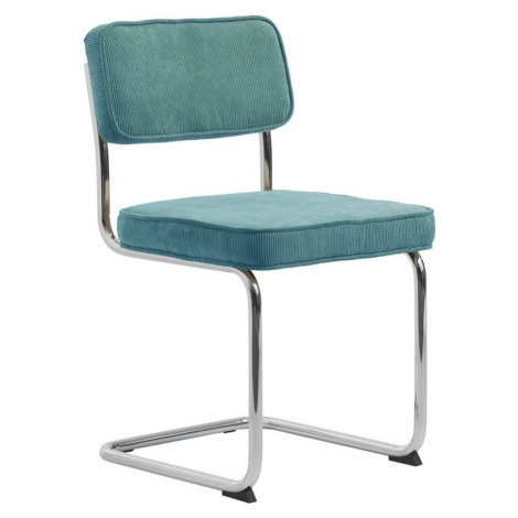 Tyrkysová manšestrová jídelní židle Rupert – Unique Furniture