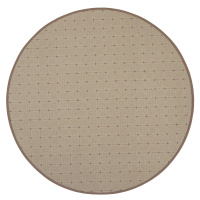 Condor Carpets AKCE: 400x400 (průměr) kruh cm Kusový koberec Udinese béžový new kruh - 400x400 (