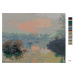 Malování podle čísel - LE COUCHER DE SOLEIL SUR LA SEINE (CLAUDE MONET) Rozměr: 40x50 cm, Rámová