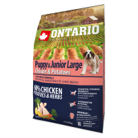 ONTARIO Puppy & Junior Large Chicken & Potatoes & Herbs 2,25 kg