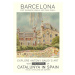 Ilustrace Barcelona print, Dionisis Gemos, 30 × 40 cm