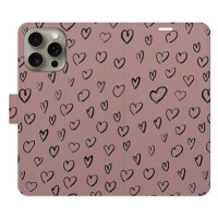 iSaprio Flip pouzdro Heart Dark 02 pro iPhone 15 Pro Max