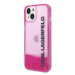 Karl Lagerfeld KLHCP14MLCKVF hard silikonové pouzdro iPhone 14 PLUS 6.7" pink Liquid Glitter Elo