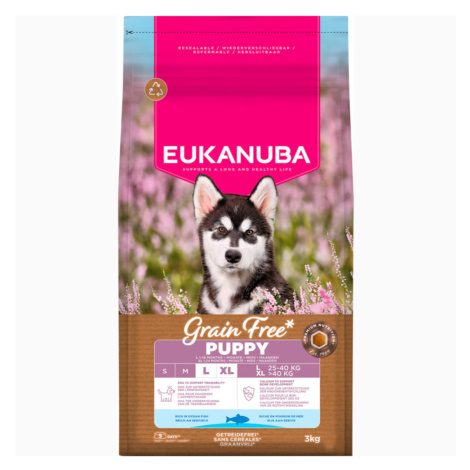 Eukanuba Grain Free Puppy Large & Giant Breed mořské ryby - výhodné balení: 2 x 3 kg